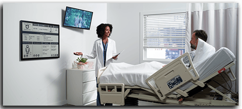 Digital paper signage in a clinical environment