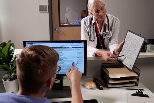 Digital paper tablet in a healthcare environment