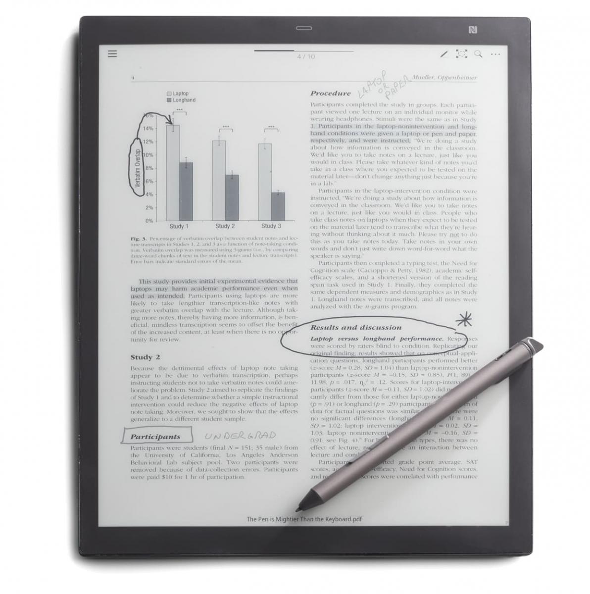 Enhanced Memory Retention and Learning through Handwriting with eNote ...